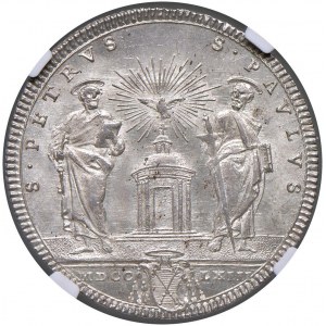 Clemente XIII (1758-1769) Testone 1763 A. VI - Munt. 13...
