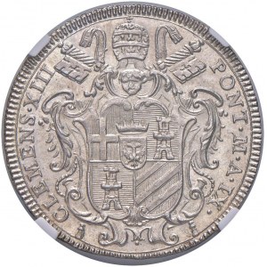 Clemente XIII (1758-1769) Testone 1767 A. IX - Munt. 14...