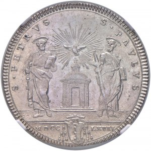 Clement XIII (1758-1769) Testone 1767 A. IX - Munt. 14...