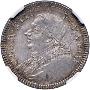 Clement XIII (1758-1769) Fifth of shield or double giul...