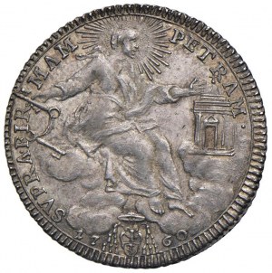 Clement XIII (1758-1769) Julius 1760 A. III - Munt. 21...