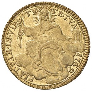 Clemente XIV (1769-1774) Zecchino 1769 A. I - Munt. 1 A...