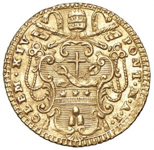 Clement XIV (1769-1774) Half-mint 1769 A. I - Mun...