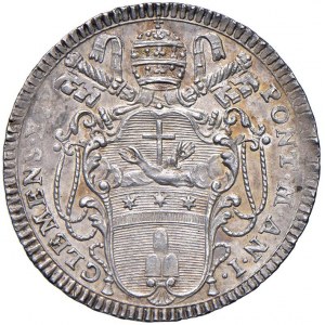 Clemente XIV (1769-1774) Quinto di scudo o doppio giuli...
