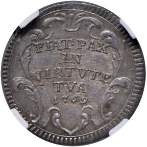 Clemente XIV (1769-1774) Grosso 1769 A. I - Munt. 8 AG ...