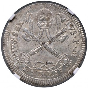Pius VI (1775-1799) 25 Baiocchi 1795 A. XXI - Nomisma 92...