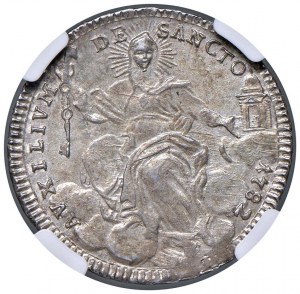 Pius VI (1775-1799) Fifth of shield or double julius 1782...
