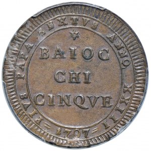 Pio VI (1775-1799) Madonnina 1797 A. XXIII - Nomisma 13...