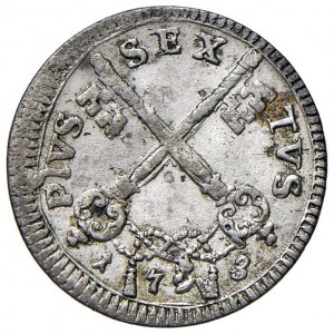Pius VI (1775-1799) 4 Baiocchi 1793 - Munt. 91 MI (g 2.4...