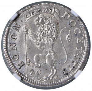 Pius VI (1775-1779) Bologna - Lira from 20 Bolognini 1778 ...