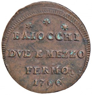 Pio VI (1775-1799) Fermo - Sampietrino 1796 T M - Nomis...