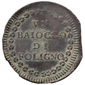 Pio VI (1775-1799) Foligno - Baiocco A. XX - Munt. 344 ...