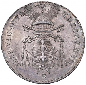 Sede Vacante (1823) Scudo 1823 Bologna - Nomisma 307 AG...