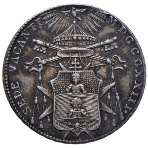 Sede vacante (1823) Bologna - Doppio giulio 1823 - Nomi...