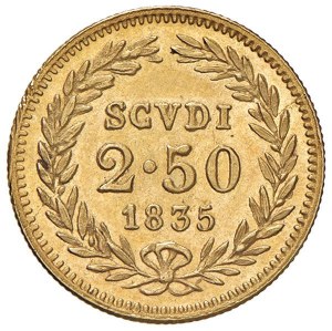 Gregory XVI (1831-1846) 2.50 Scudi 1835 A. V - Munt. 5...