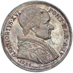 Gregorio XVI (1831-1846) 50 Baiocchi 1834 A. IV - Nomis...