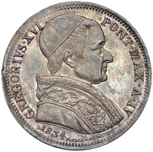 Gregory XVI (1831-1846) 50 Baiocchi 1834 A. IV - Nomis...