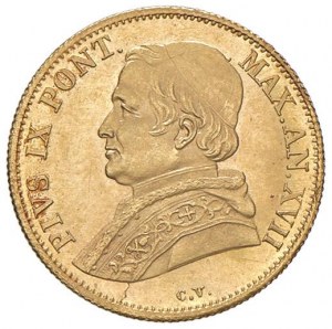 Pius IX (1846-1878) Shield 1862 A. XVII - Nomisma 638 AU ...