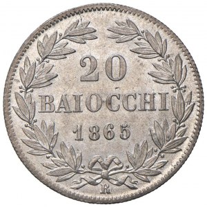 Pio IX (1846-1878) 20 Baiocchi 1865 A. XX - Nomisma 696...