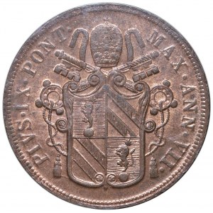 Pio IX (1846-1870) 5 Baiocchi 1852 A. VII - Nomisma 769...