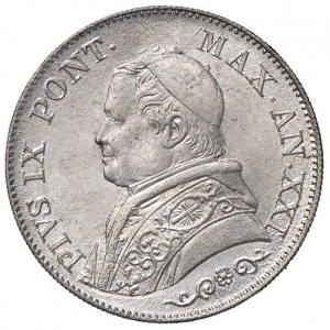 Pius IX (1846-1878) Lira 1866 A. XXI - Nomisma 872 AG (g...