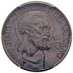 Pio XI (1929-1939) Divisionale 1930: 10, 5, 2 e Lira, 5...