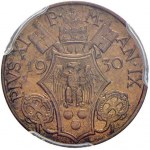Pio XI (1929-1939) Divisionale 1930: 10, 5, 2 e Lira, 5...