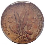 Pio XI (1929-1939) Divisionale 1930: 10, 5, 2 e Lira, 5...