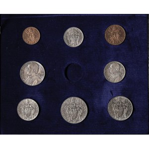 Pio XI (1922-1938) 10, 5, 2 e una lira; 50, 20, 10 e 5 ...