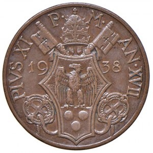 Pius XI (1922-1938) 10 centów 1938 A. XVII - Gig. 74 ...