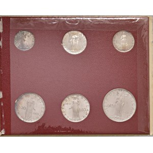 Pio XII (1939-1958) Seria di prova in argento 1951 A. X...