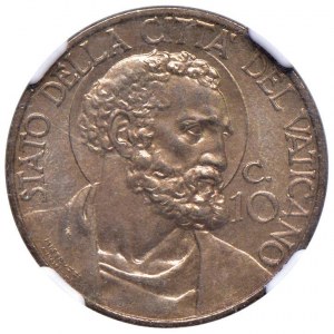 Pius XII (1939-1958) 10 cents 1941 A. III - CU In sl...