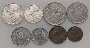 Pius XII (1939-1958) 10, 5, 2 and 1 Lira, 50, 20, 10 and 5...