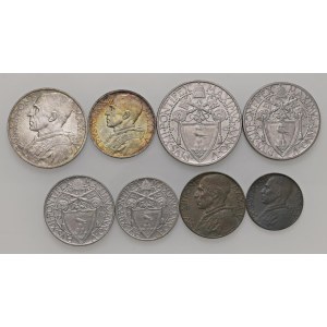 Pio XII (1939-1958) 10, 5, 2 e una Lira, 50, 20, 10 e 5...