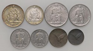 Pius XII (1939-1958) 10, 5, 2 and 1 Lira, 50, 20, 10 and 5...