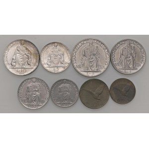 Pio XII (1939-1958) 10, 5, 2 e una Lira, 50, 20, 10 e 5...