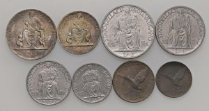 Pius XII (1939-1958) 10, 5, 2 and 1 Lira, 50, 20, 10 and 5...