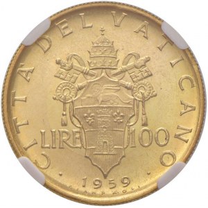 Giovanni XXIII (1958-1963) 100 Lire 1959 A. I - Nomisma...