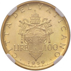 John XXIII (1958-1963) 100 Lira 1959 A. I - Nomisma...