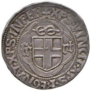 Carlo I (1482-1490) Testone sigla GG - MIR 265 AG (g 9,...
