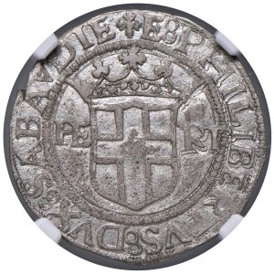Emanuele Filiberto (1553-1580) 4 Grossi 1555 - MIR 594b...