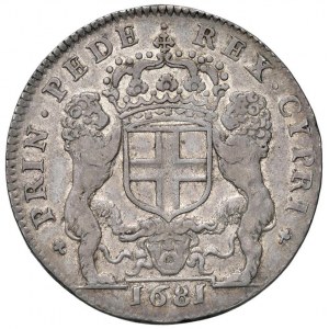 Vittorio Amedeo II (1680-1713) Mezzo scudo bianco 1681 ...