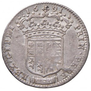 Vittorio Amedeo II (1680-1730) Lira 1691 - MIR 972b AG ...