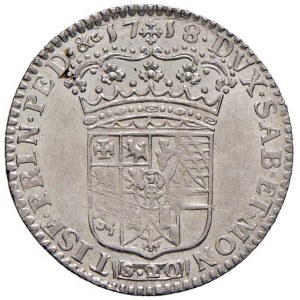 Vittorio Amedeo II (1680-1730) Lira 1718 - MIR 886b AG ...