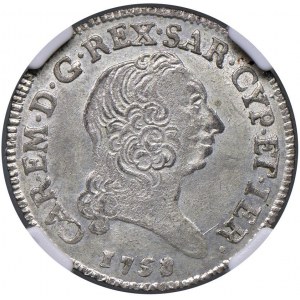 Carlo Emanuele III (1755-1773) 7,6 soldi 1758 - Nomisma...