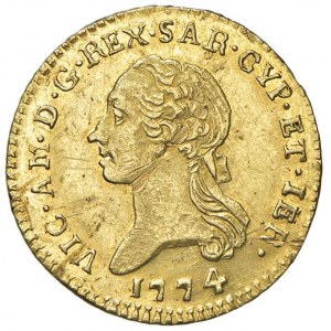 Vittorio Amedeo III (1773-1796) Mezza doppia 1774 - Nom...