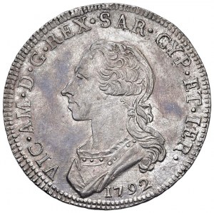 Victor Amadeus III (1773-1796) Half Shield 1792 - Names...
