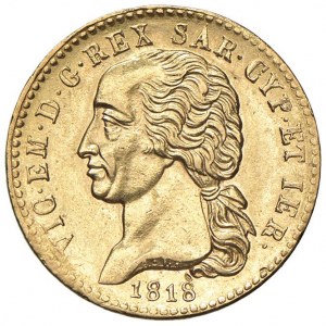 Victor Emmanuel I (1814-1821) 20 Lire 1818 - Nomisma ...