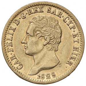 Carlo Felice (1821-1831) 20 Lire 1828 T (L) - Nomisma 5...