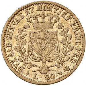 Carlo Felice (1821-1831) 20 Lire 1828 T (L) - Nomisma 5...